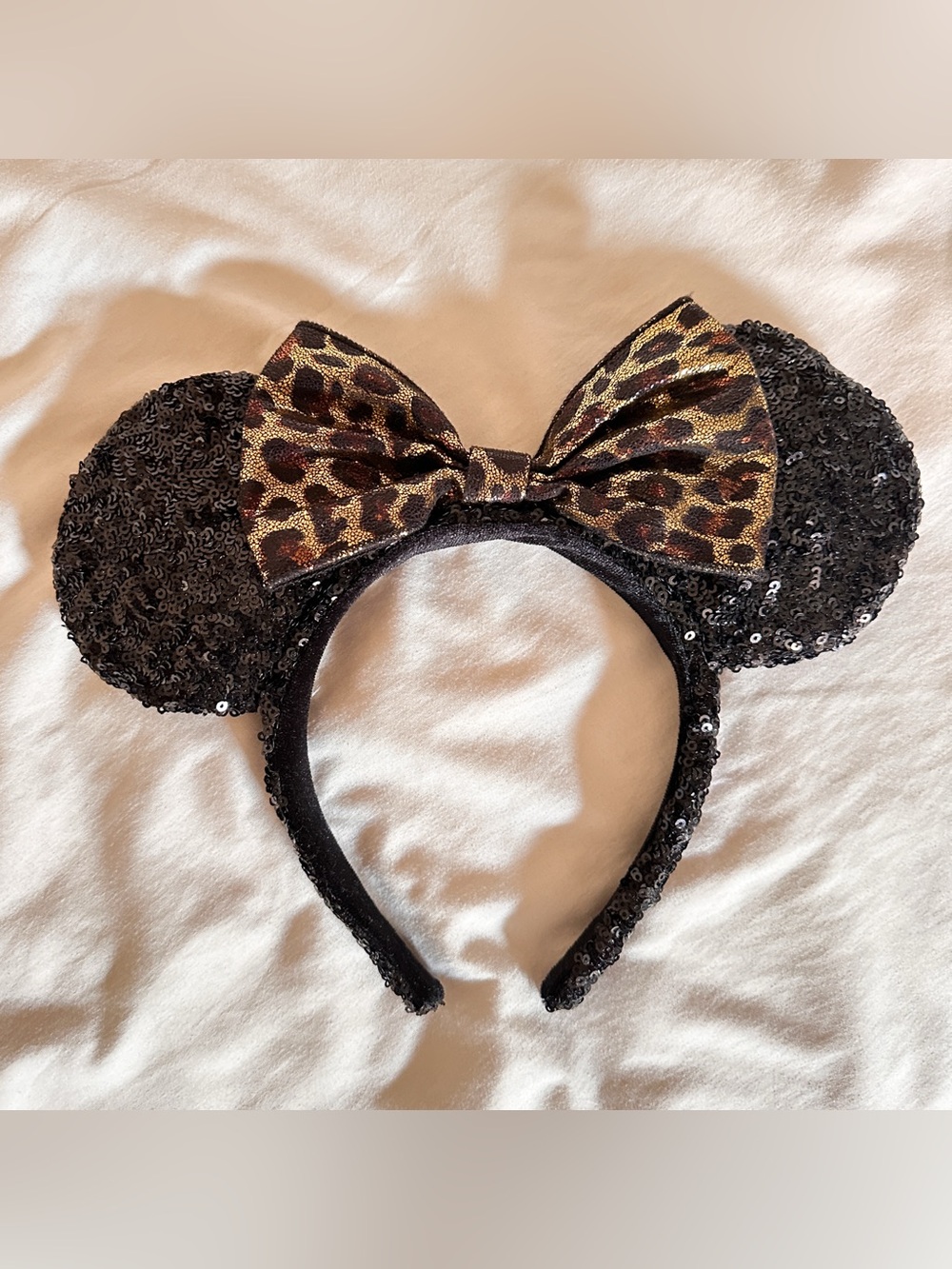Disney Ears Sequin Leopard